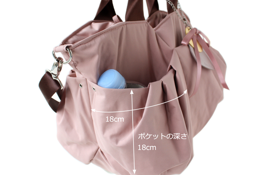 両面にポケットが4つあります