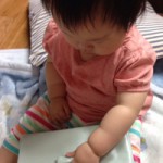 ルカルカ レザー母子手帳ケース リボン クリームミント