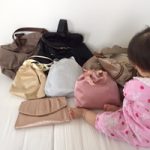 おむつ、食事関係、着替えと、色で分けています