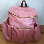 エレナマザーズリュック　ピンク　型ベルトすべり止め