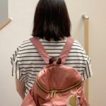 ピンクが綺麗なお色で大満足のママリュック